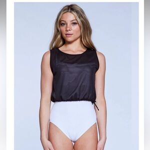 Jo+Jax Upbeat Leo Leotard and Mesh Top